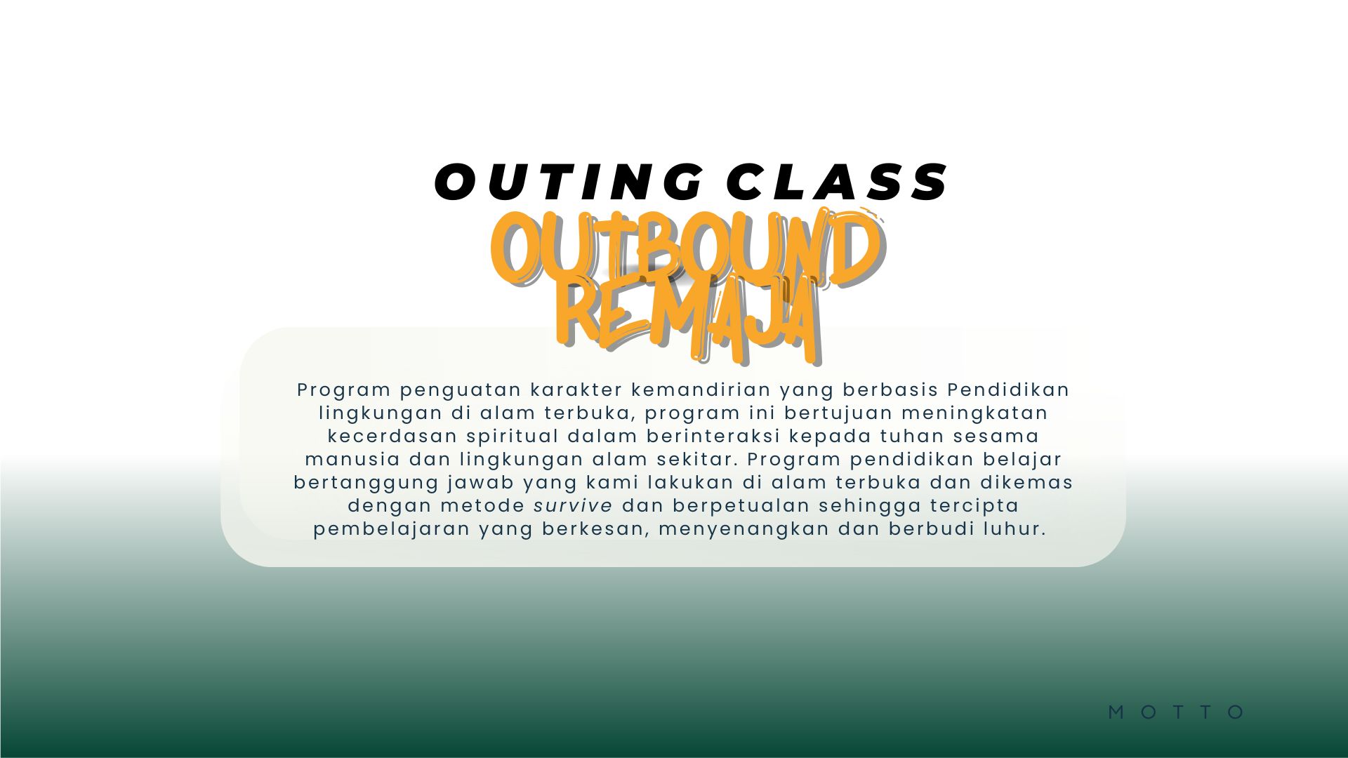 5. Outbound Remaja