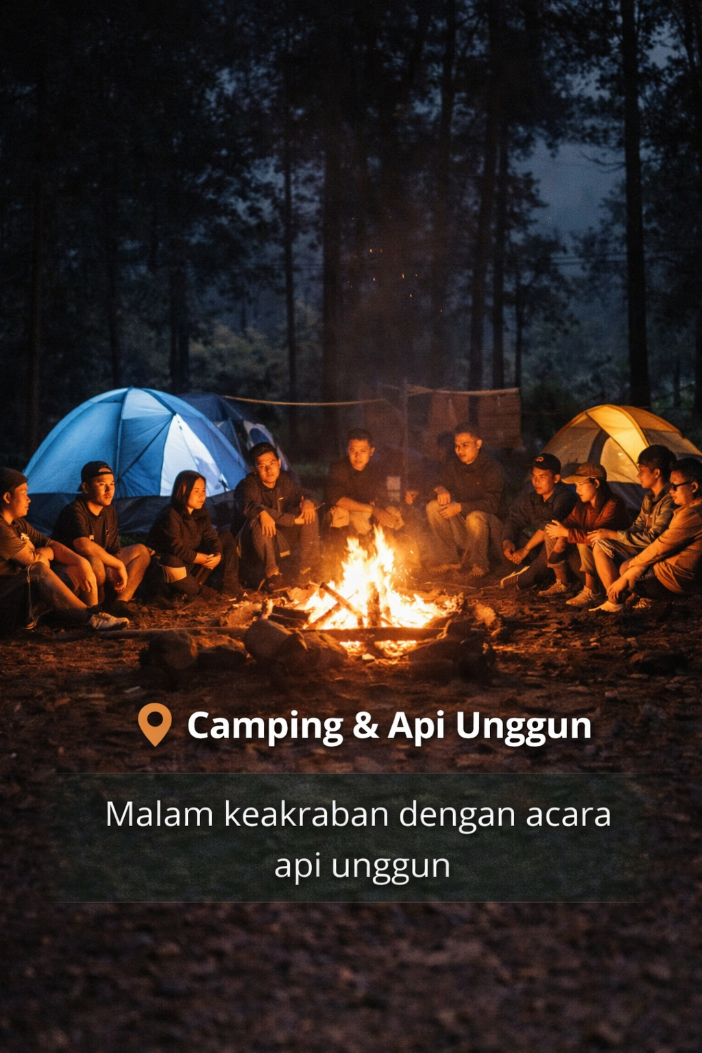 Camping dan api unggun
